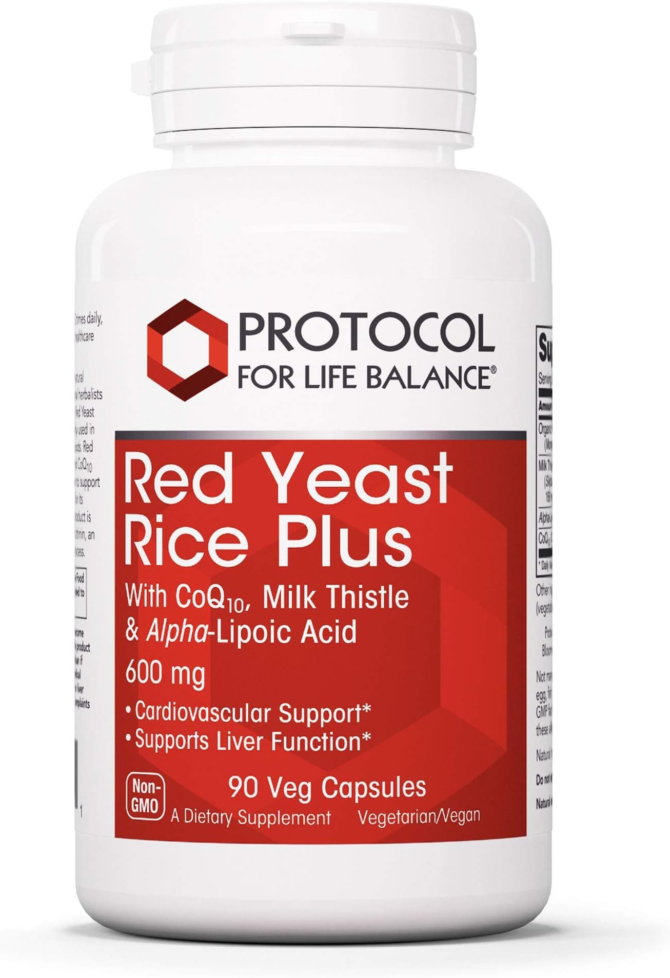 Amazon.com: PROTOCOL FOR LIFE BALANCE Red Yeast Rice Plus - Heart ...
