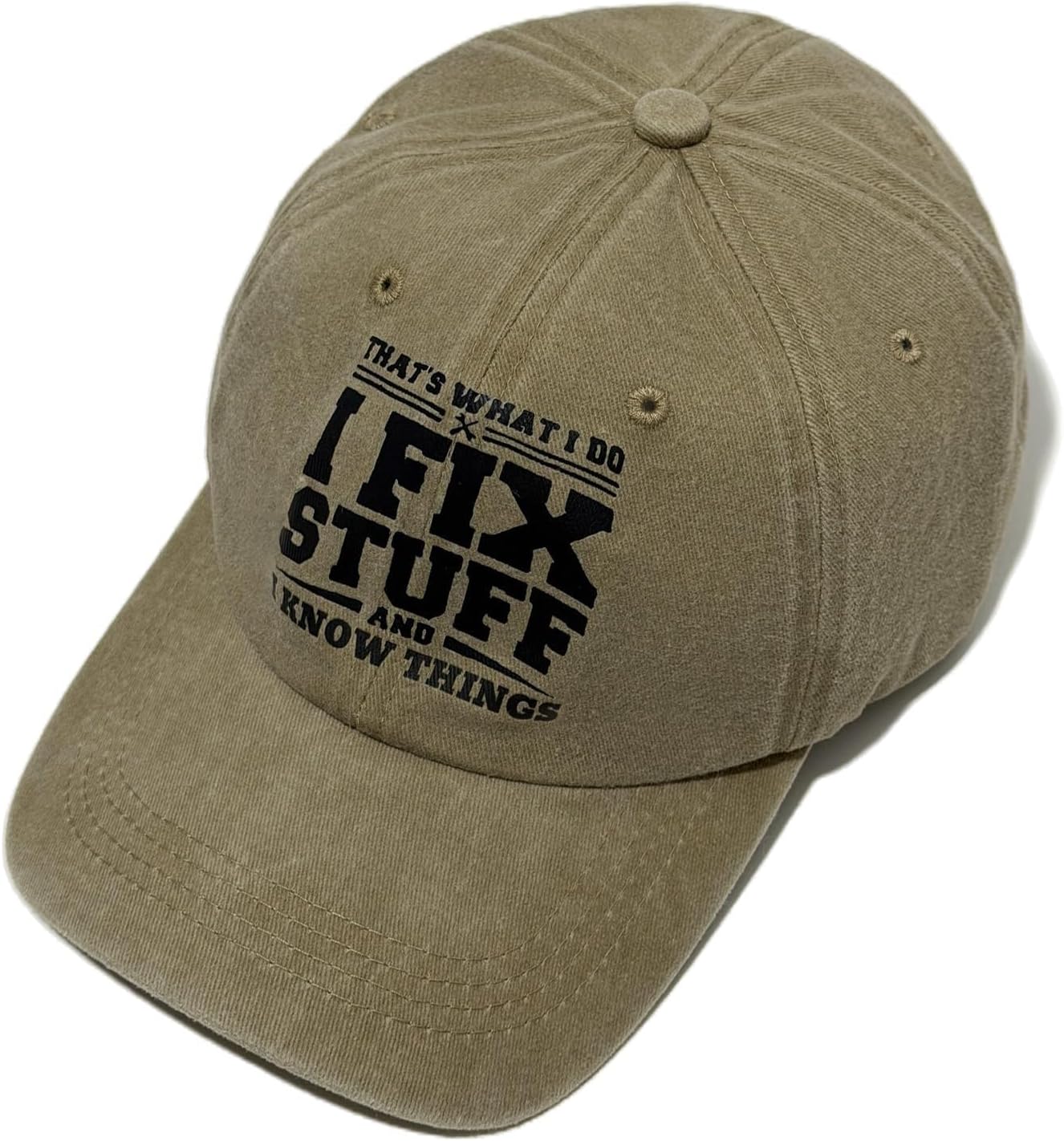 I Fix Stuff& I Know Things Hat Dad Hat Mens Gifts Ideas for Dad Husband Grandpa Father’s Day Birthday Gift for Men