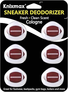 Knixmax Versatile Deodorizer Balls for Shoes Gym Bags Home Freshener for Closets Lockers Odor Eater Eliminate Unpleasant Scent Cologne Football