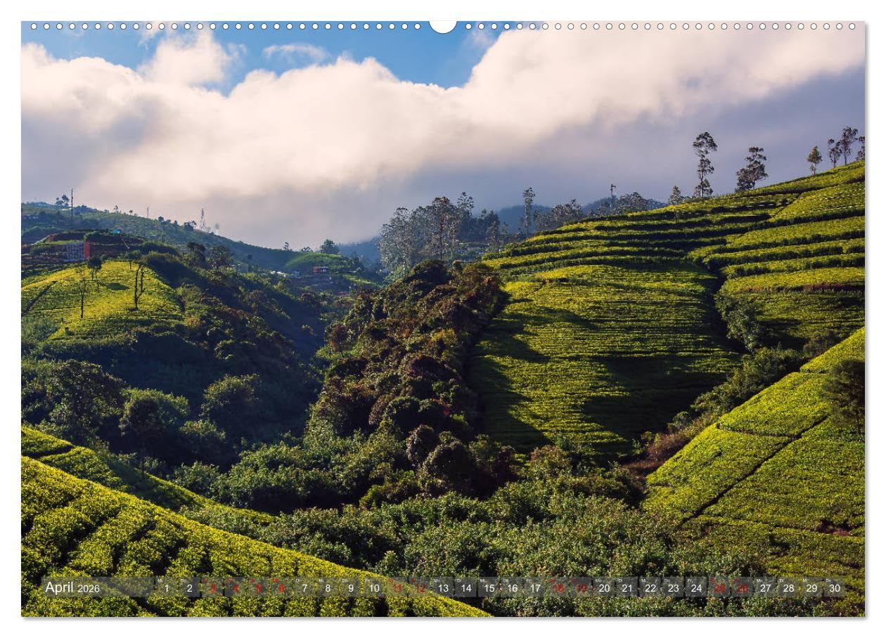 Reise nach Sri Lanka (hochwertiger Premium Wandkalender 2026 DIN A2 quer), Kunstdruck in Hochglanz: Traumhafte Insel im Indischen Ozean (CALVENDO Orte)