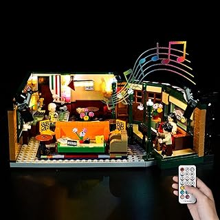 Kyglaring Led Lighting Kit for Ideas Friends Central Perk - Compatible with Lego 21319 Building Blocks Model- (Not Include The Lego Set) (RC Sound Version)