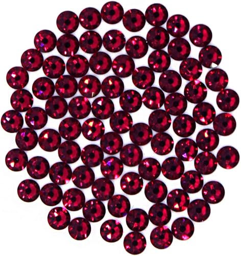 Miniatura 2 de Preciosa Viva Rhinestones - Sin Hotfix Flatback - Rubí - SS20 (0.197 in) - Elige tu cantidad (144)