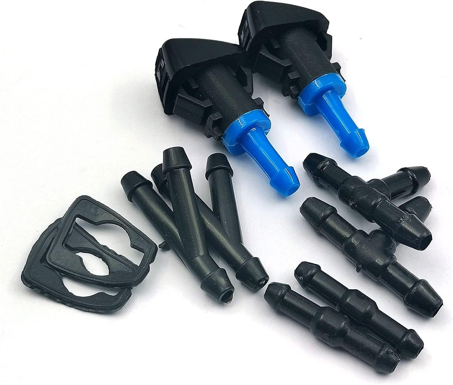 FainWan 2PCS WINDSHIELD WASHER HOOD NOZZLE Sprayer kit Compatible with 2009-16 FRONTIER, 2009-12 PATHFINDER, 2009-15 XTERRA–Replaces 28932-ZL00A