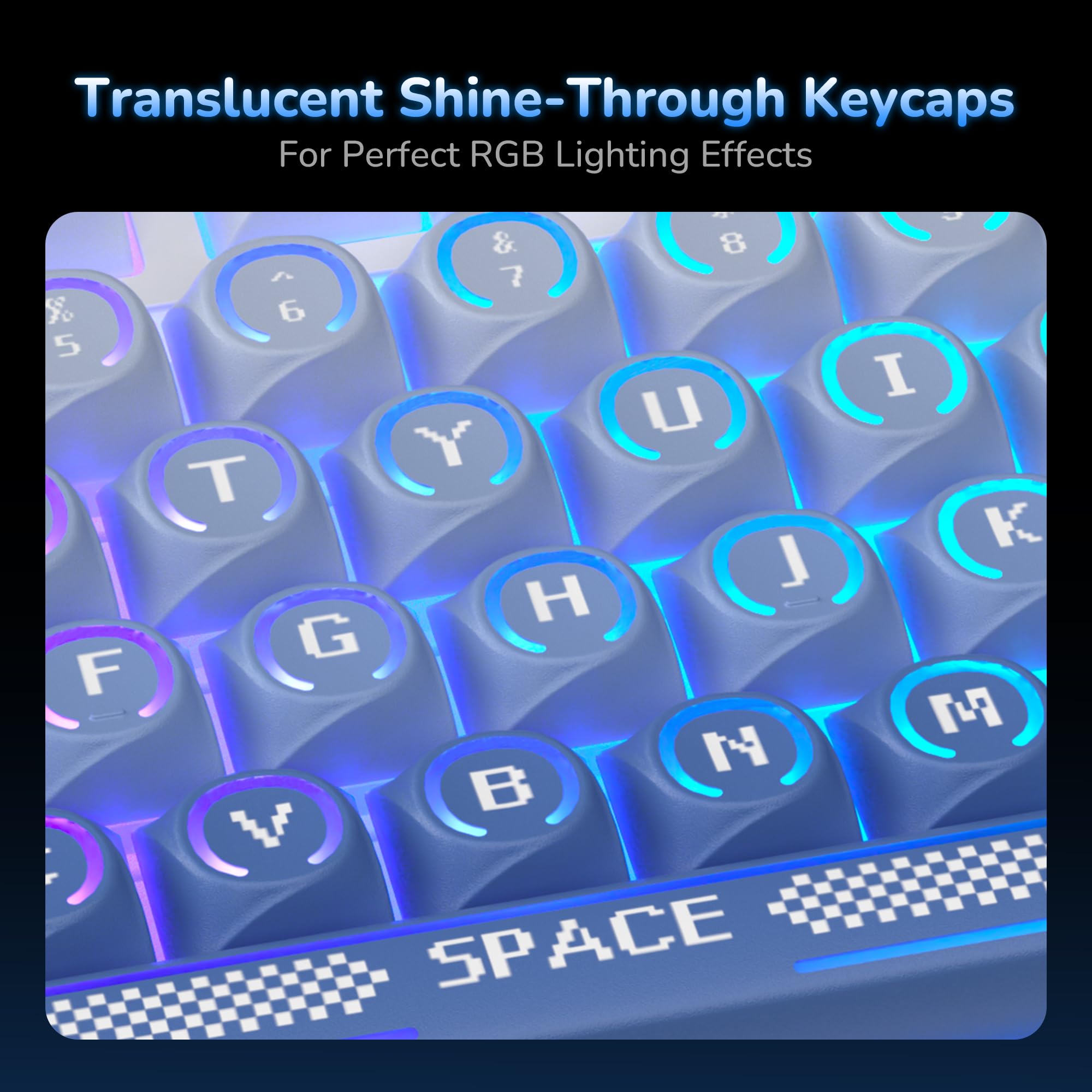 RK ROYAL KLUDGE R99 Teclado mecánico inalámbrico 8K interruptores,QWERTY