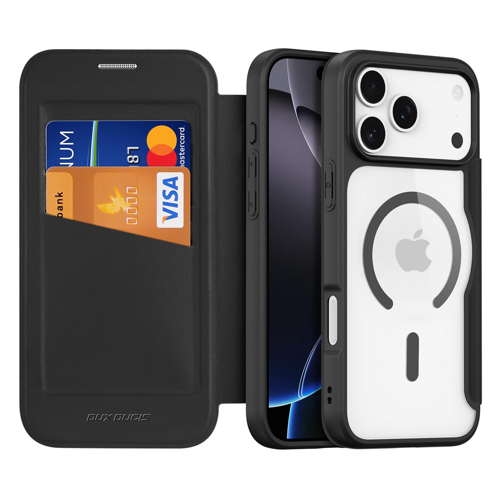 Amazon.co.jp: NODALA iPhone17 Pro Max 用 ケース 手帳型 背面クリア
