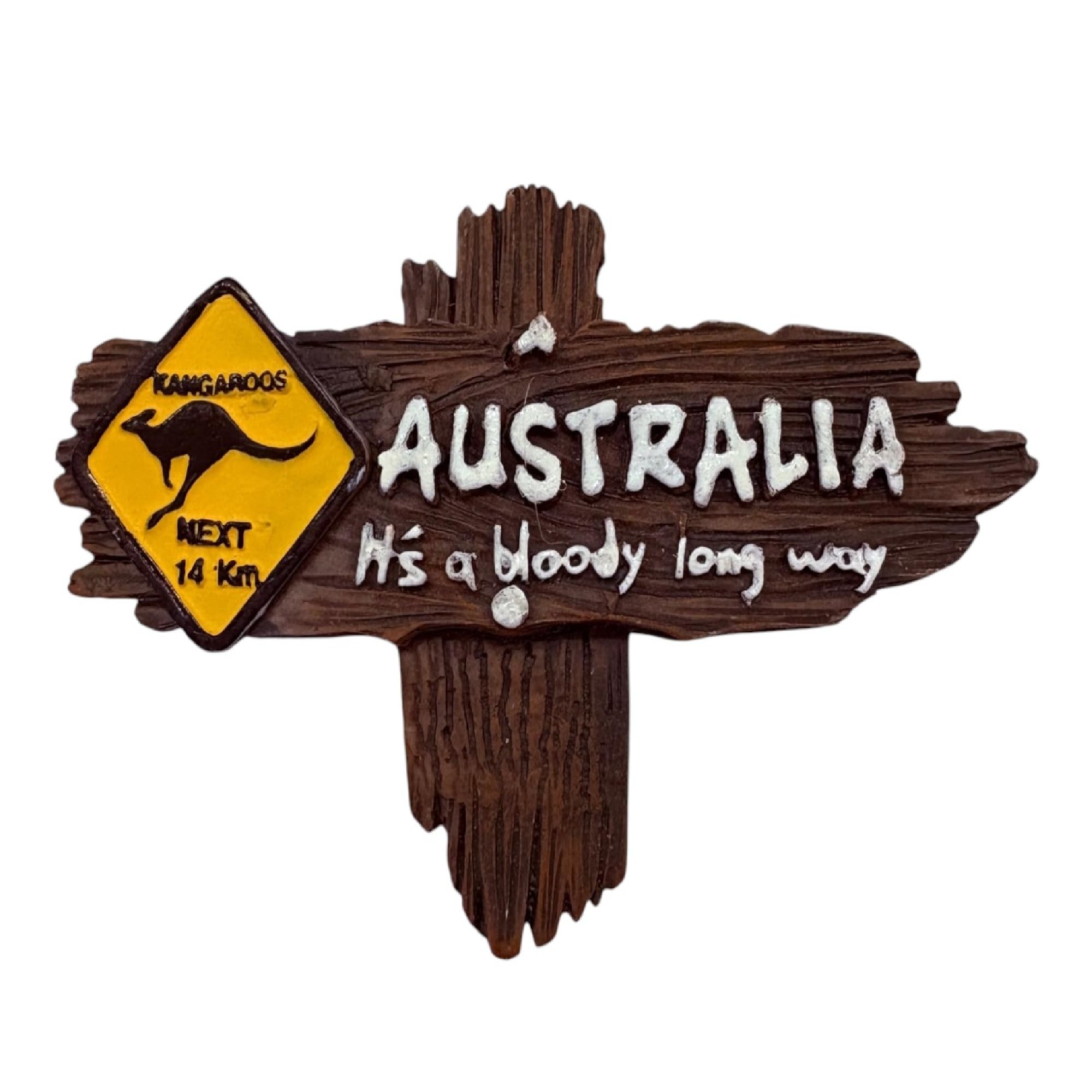 Moira Australia Souvenir 3D Resin Fridge Magnet Travel Keepsake(Brown) | Hand Painted 3D-image-27
