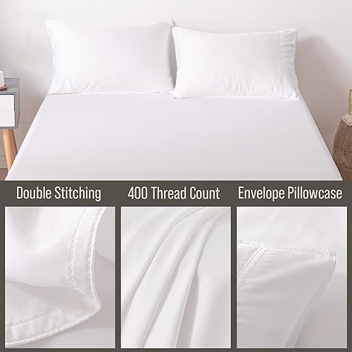 Miniatura 3 de Bella Coterie - Juego de fundas de almohada de lujo tamaño Queen, viscosa cultivada orgánicamente hecha de bambú, ultra suave, refrescante, 2 piezas