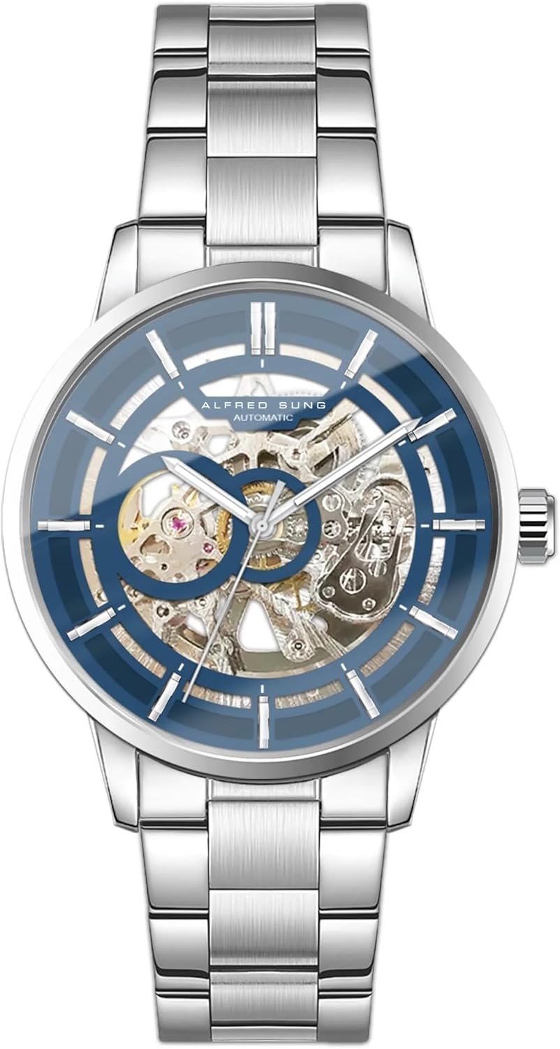 ALFRED SUNG Automatic III Skeleton Dial Men’s...