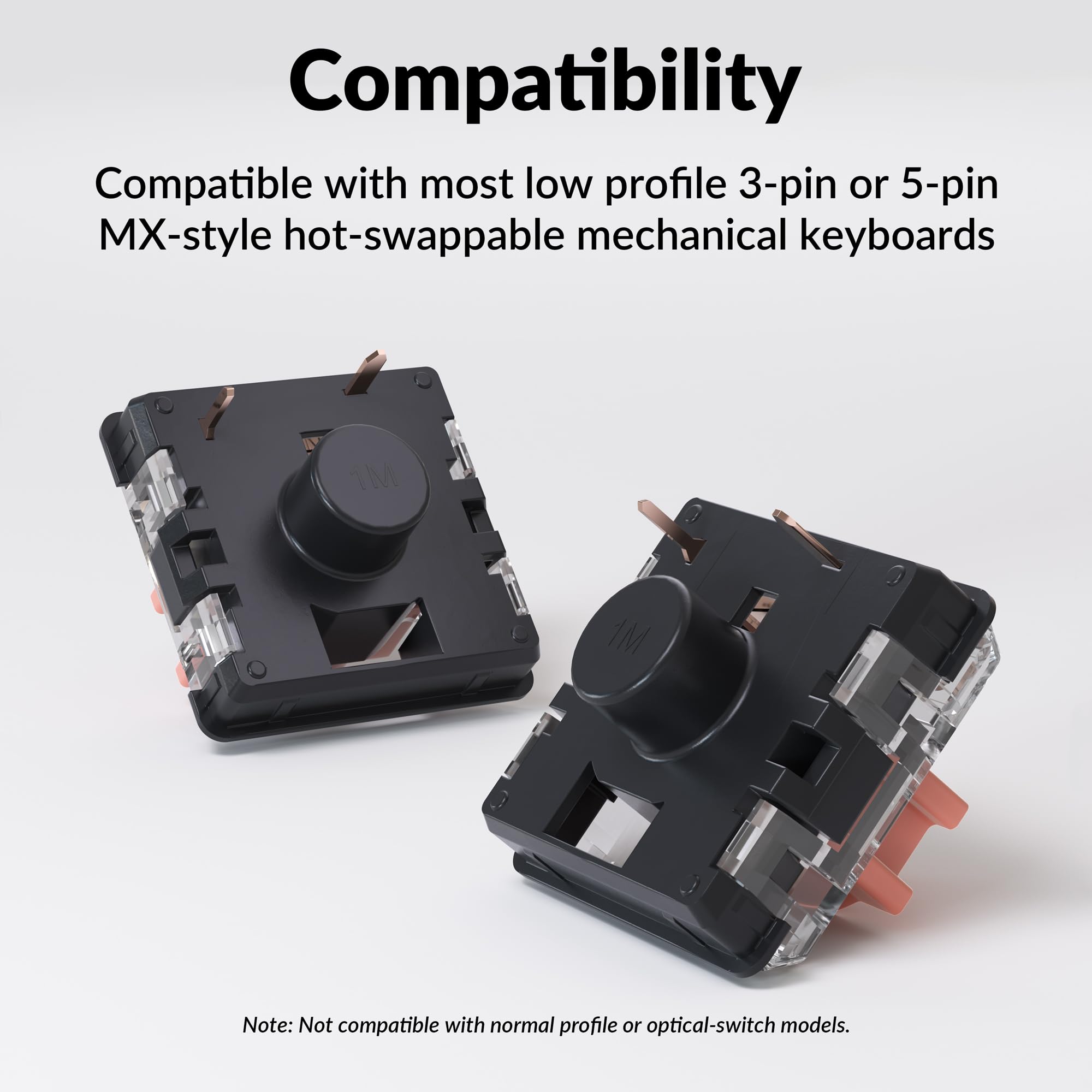 Amazon | Keychron ロープロファイル・サイレントスイッチセット赤軸