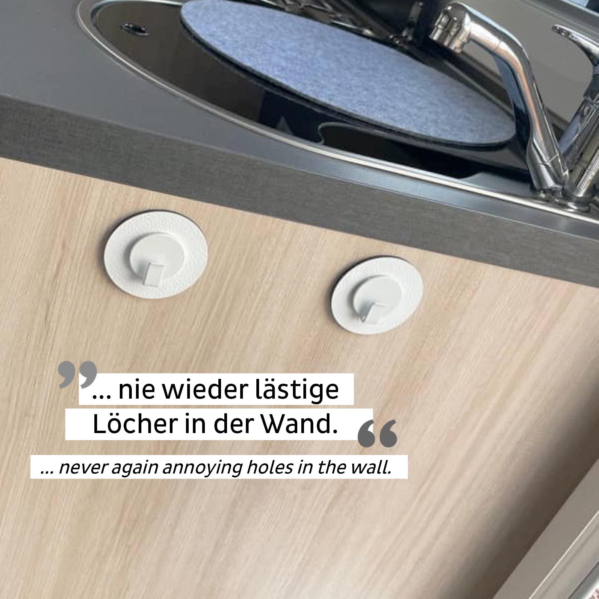 silwy® Clever Magnetic Hook with Metal Nano Gel Pad in 6.5 cm White, No Drilling or Screwing Again - Image 2