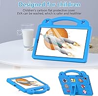 Vista 4 de Funda para niños para Lenovo Tab P11 Pro Gen 2/Lenovo Pad Pro 2022 de 11.2 pulgadas, ligera, flexible a prueba de golpes, con mango plegable