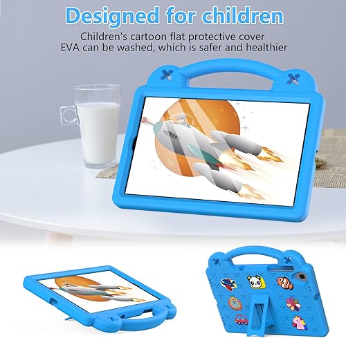Miniatura 4 de Funda para niños para Lenovo Tab P11 Pro Gen 2Lenovo Pad Pro 2022 de 11.2 pulgadas, ligera, flexible a prueba de golpes, con mango plegable para Tab