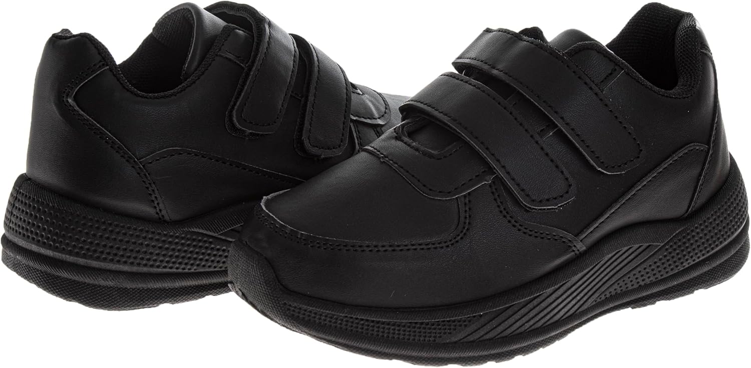 French Toast Boys Shoes - Kids Oxford School Uniform Loafer Church Dress Shoes Slip-On Faux-Leather (Toddler-Big Kid) (Black)