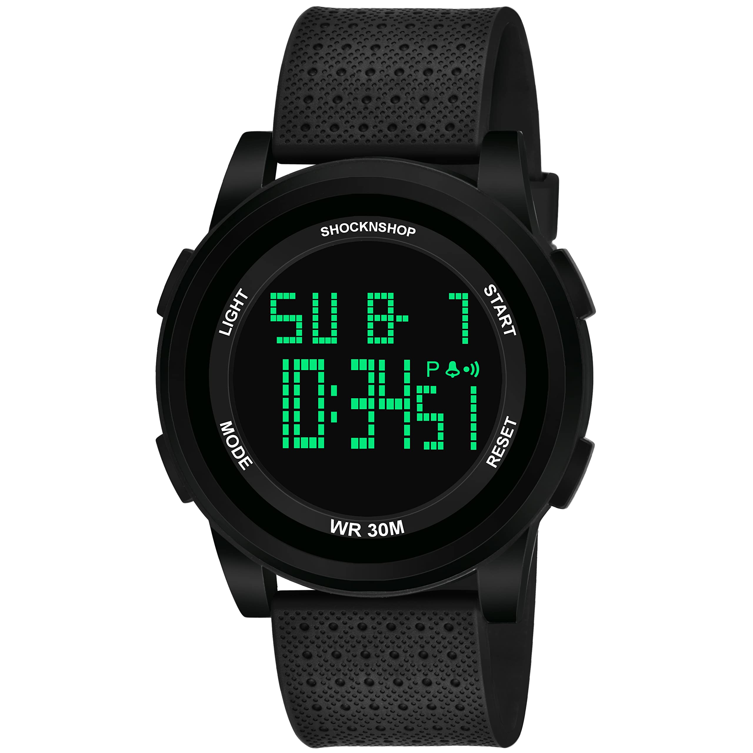 Shocknshop Plastic Sports Minimal Slim Digital Black Dial Men & Boys Watch (Black Colored Dial And Strap) -W27, Black Band (B09RKFCW3F) Amazon Price History, Amazon Price Tracker