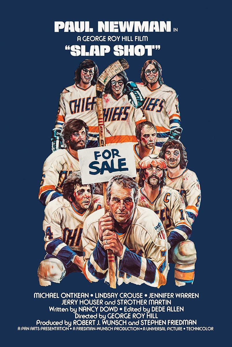 Slap Shot Movie Poster 1977 Japanese 1 Panel (20x29