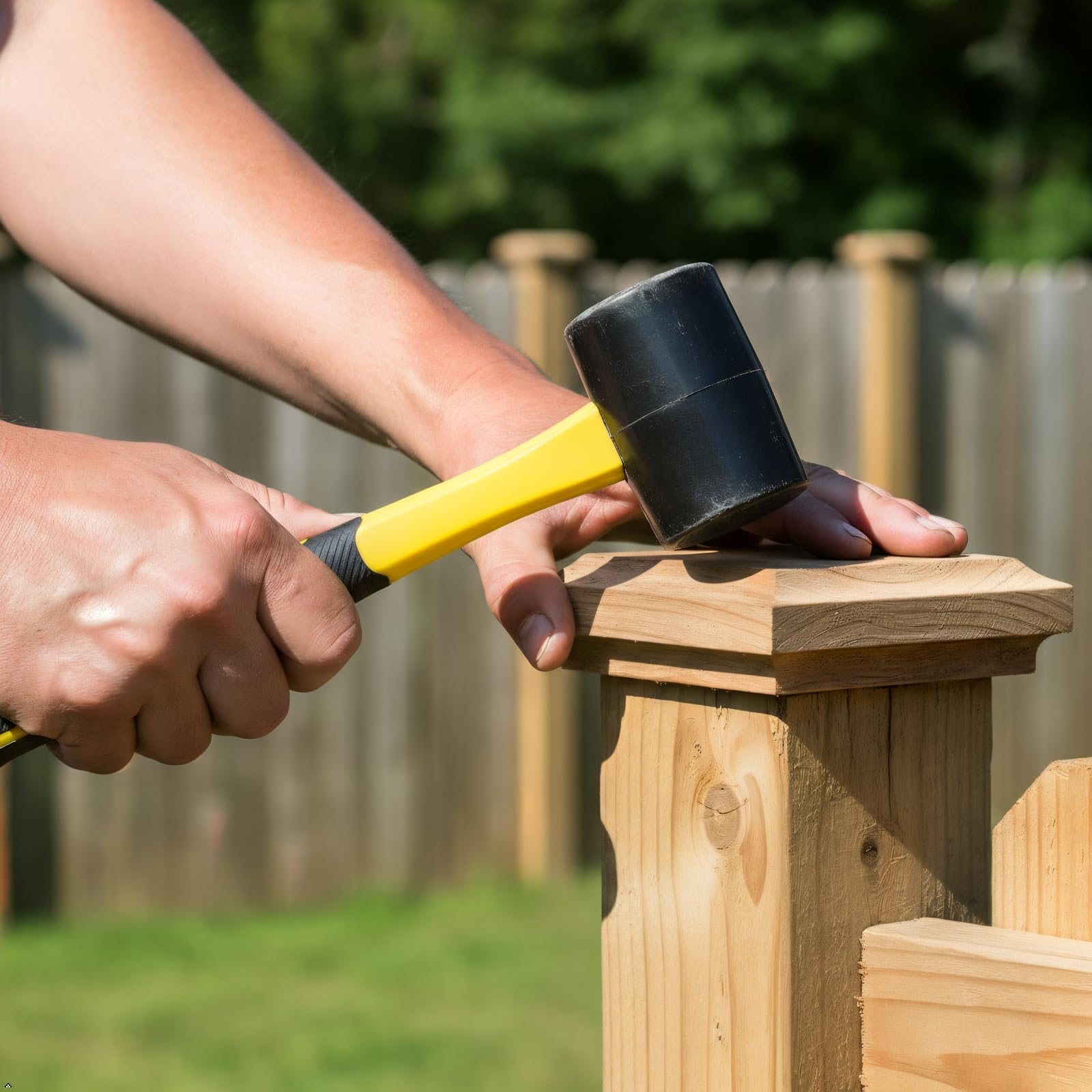 Rubber Mallet Hammer - Protect Surfaces & Reduce Fatigue -2