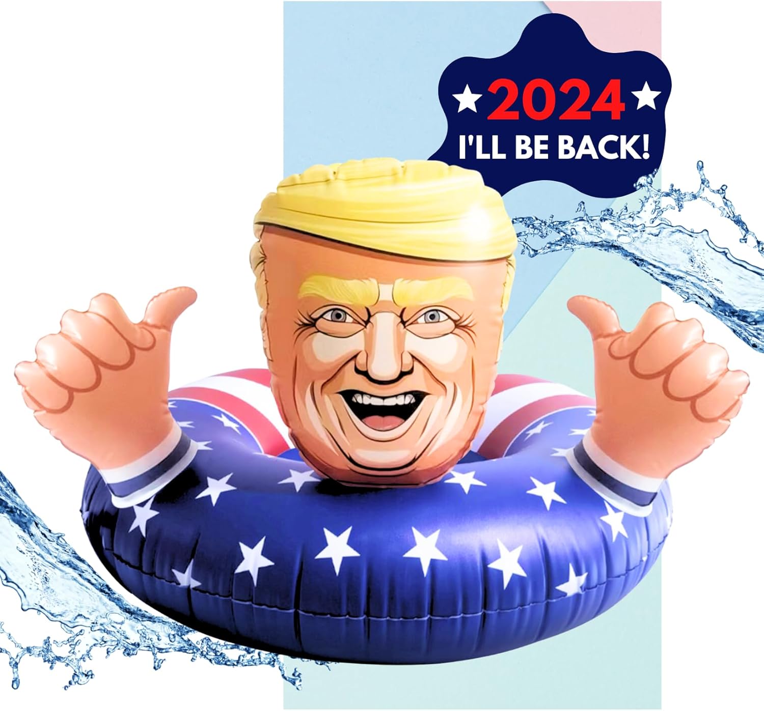 Inflatable Pool Float 2024 American Pool Float for Summer Pool Party - Fun Inflatable for Adults and Kids Pack of 3