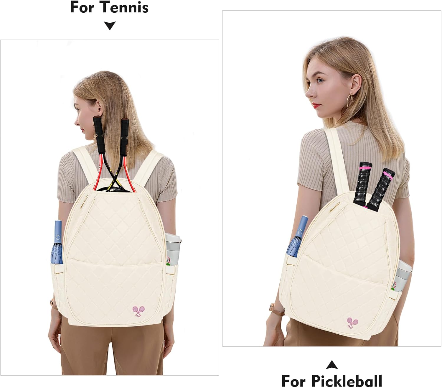 YEEGO DIRECT Tennis Bags for Women, Tennis Backpack Pickleball Racket Bags,Waterproof Sling Tote Padel Bag for Pickleball Tennis Badminton, Cute Gifts for Women Girl Kids, Duffle Bag for Gym Travel Visit the YEEGO DIRECT Store,NOT EXACT ITEM