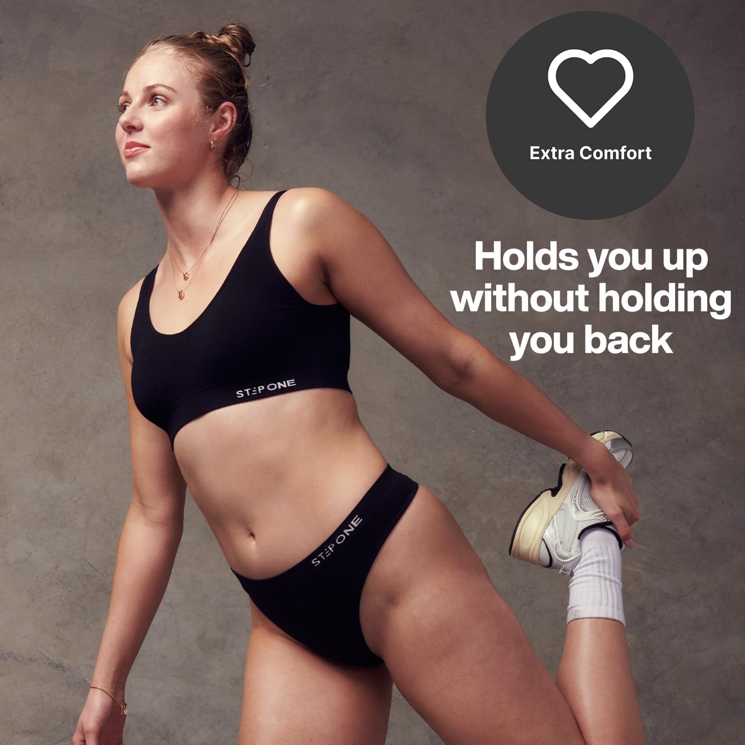 STEP ONE Smoothfit Bra 1 Pack, Viscose from Bamboo, Ultra-Soft Padded Bralette, Lifts and Supports, Soft, Moisture Wicking - Image 5