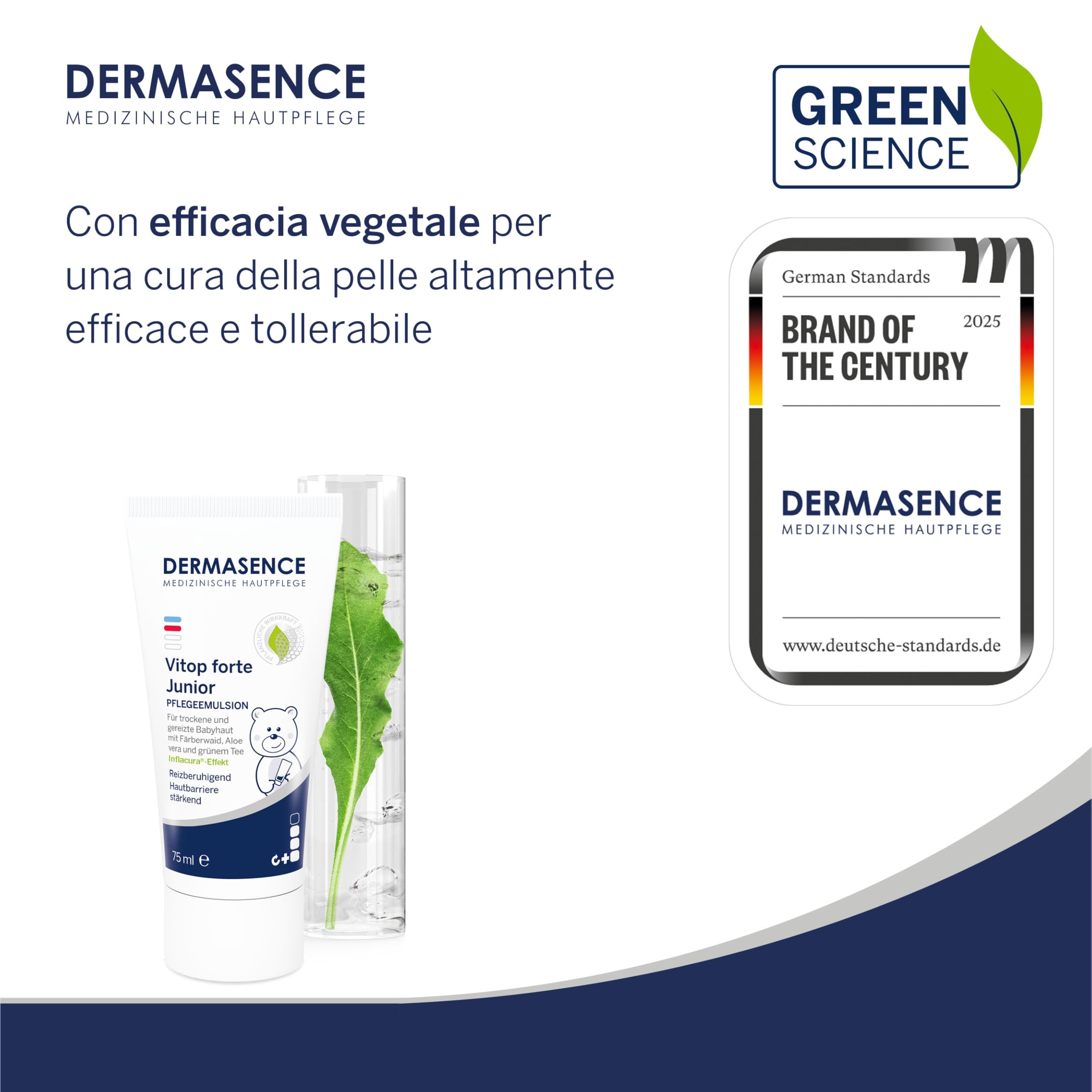 DERMASENCE Vitop forte Junior 75 ml, Crema per bambini e adulti per tutti i tipi di pelle, Crema lenitiva per pelli sensibili, Crema protettiva adatta alla dermatite atopica