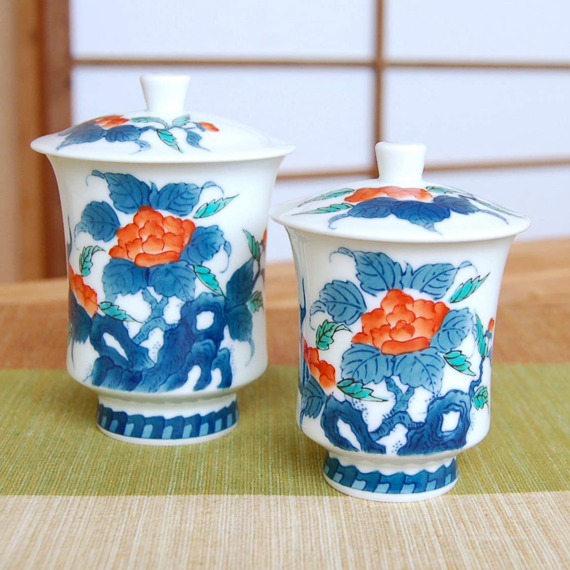 Amazon｜湯のみ 蓋つき セット 夫婦湯飲み おしゃれ 有田焼 伊万里焼