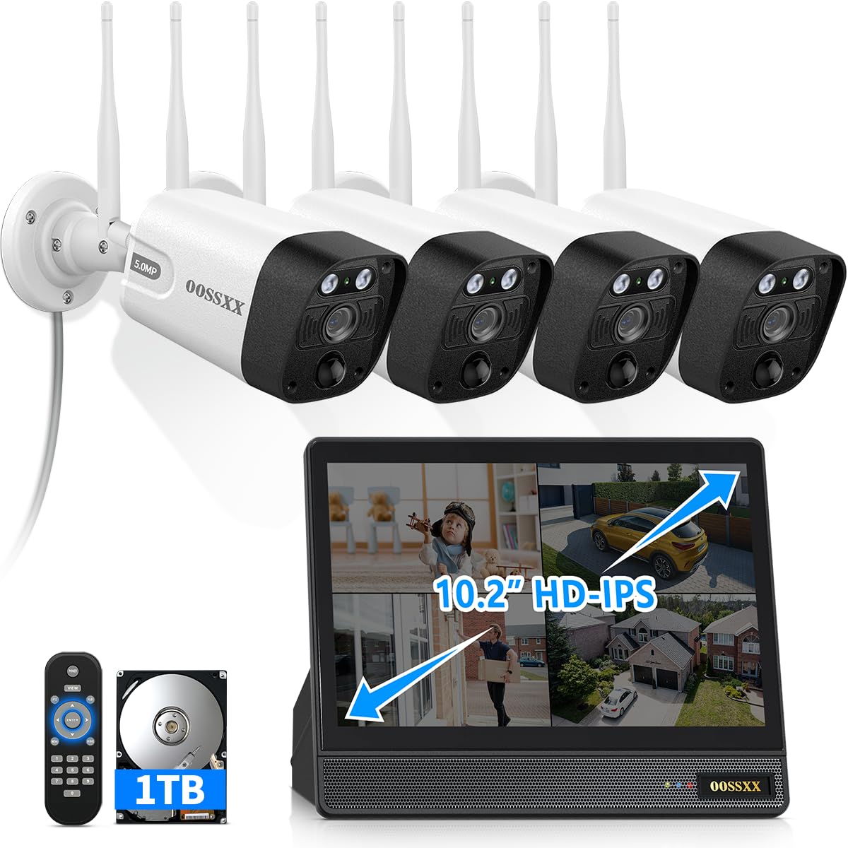 Amazon.com: (2026 Update) Wireless WiFi Outdoor Security Camera