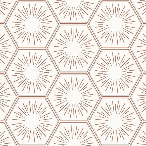 Tempaper Papel tapiz extraíble Hello Sunshine de bronce metálico para despegar y pegar 205 x 165 pies fabricado en los Estados Unidos