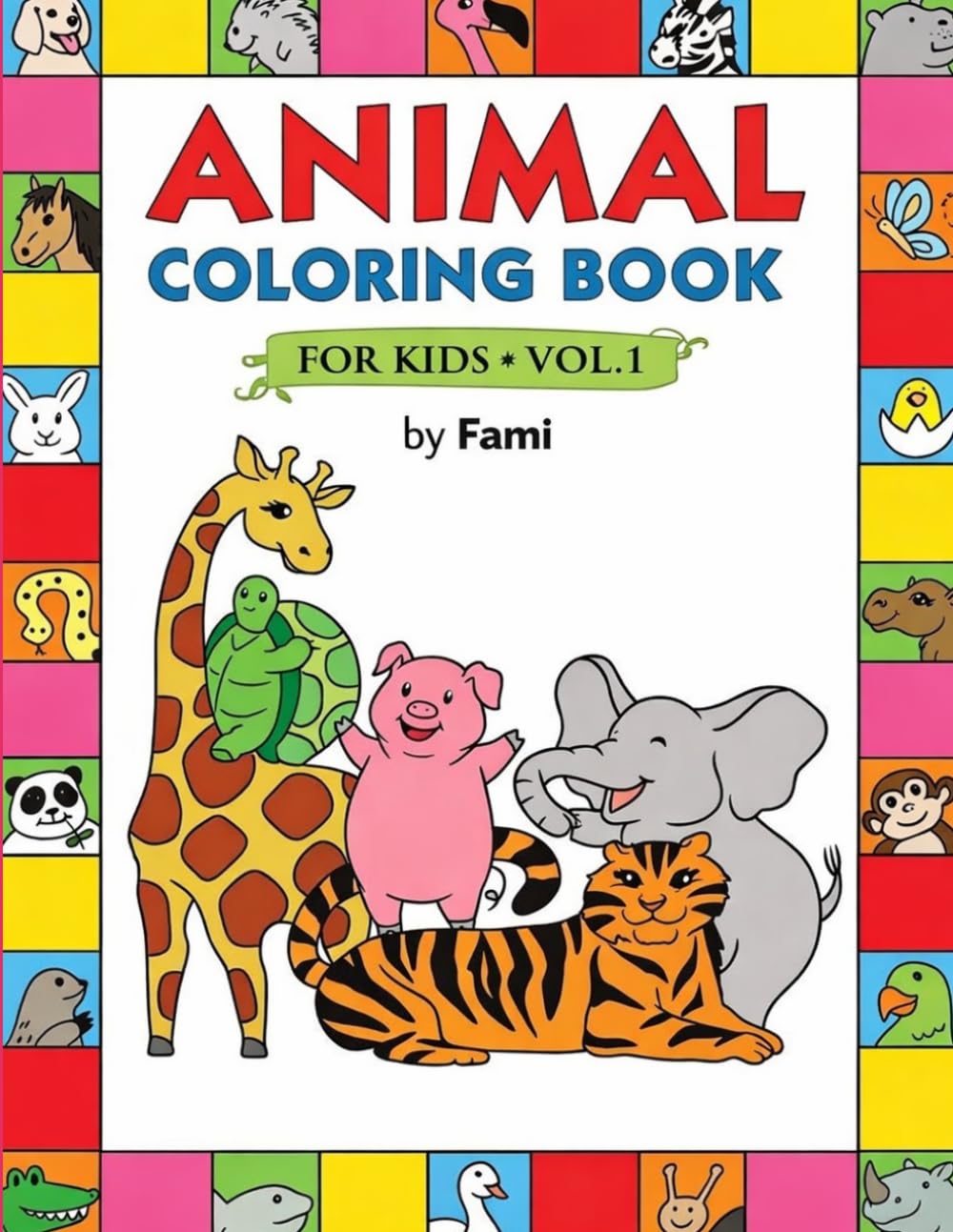 Cute Animals Coloring Book: Fun and Easy Animal Pictures