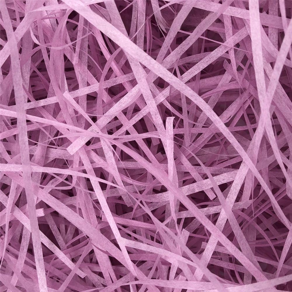 Papier déchiqueté pour boîtes-cadeaux, Papier de soie froissé à paillettes, 30-500 g, multicolore(Style C/Pink Purple,500g)