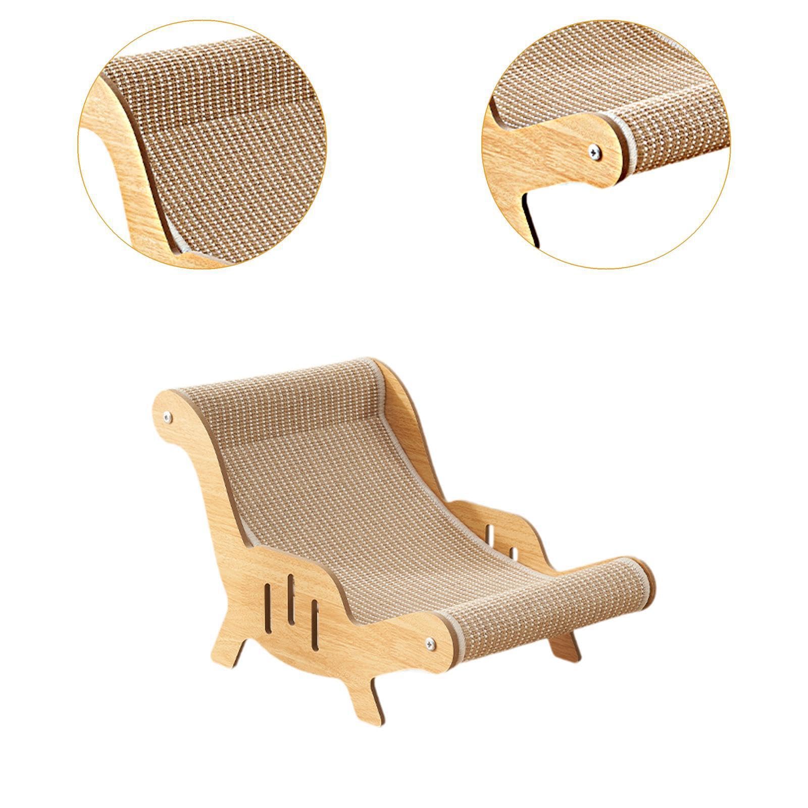 Fauteuil d'intérieur pour Chat - Un Espace Unique pour se détendre avec Un griffoir en sisal, Alliant Confort et décoration. Ce Fauteuil en sisal, Brun, 32 x 53 x 31 cm