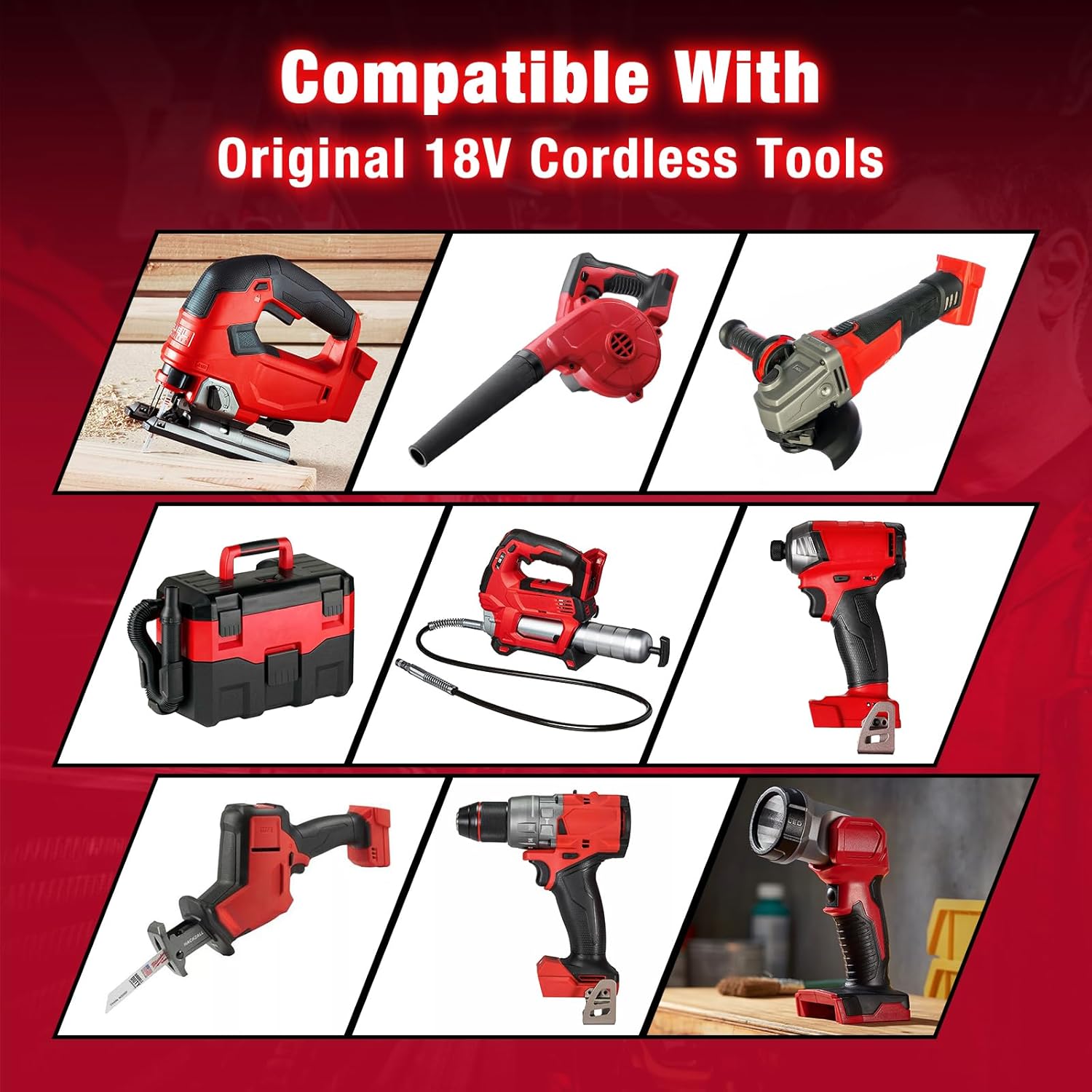 9000mAh 48-11-1880 High Output 18V Batteries Replacement for Milwaukee M18 48-11-1852 48-11-1865 48-11-1850 Lithium Ion Battery Compatible with Milwaukee 18 Volt Cordless Tools(2Pack) - Image 8