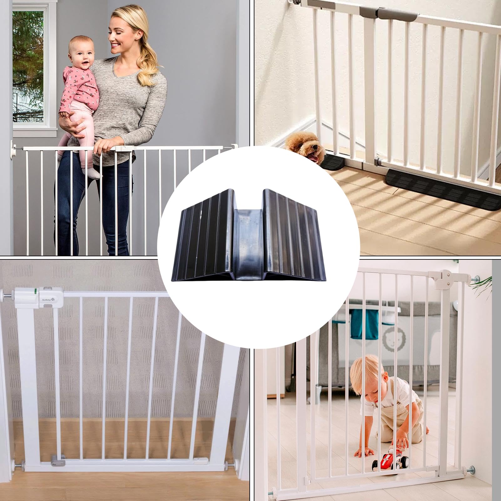 Pet Gate Stützfüße 6 Stück | Gitter Stützfüße,Laufgitter Stopper Für Garten Wohnzimmer Schlafzimmer Küche Kinder Katzen