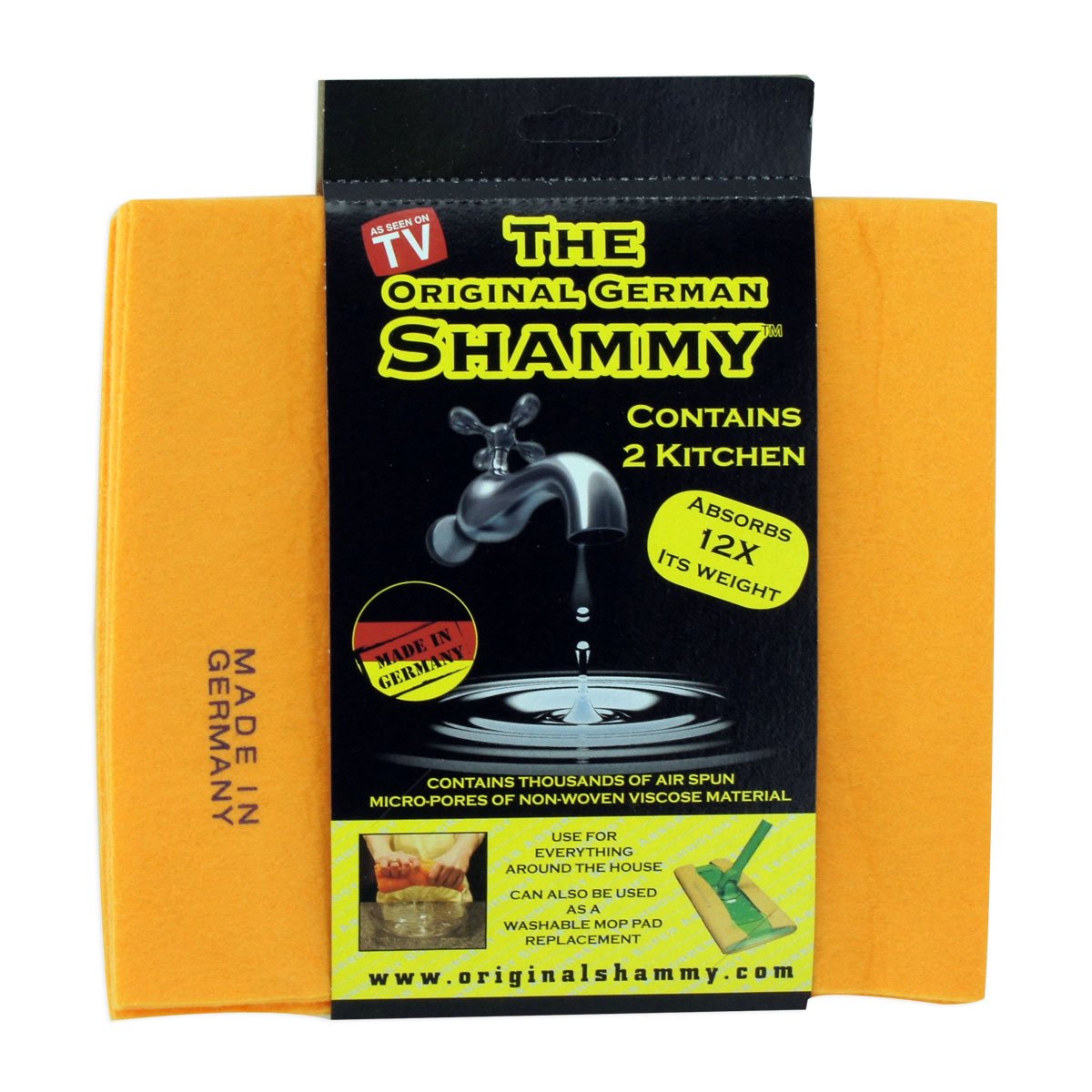 The Original German Shammy - 2-Pack - 15" x 15"