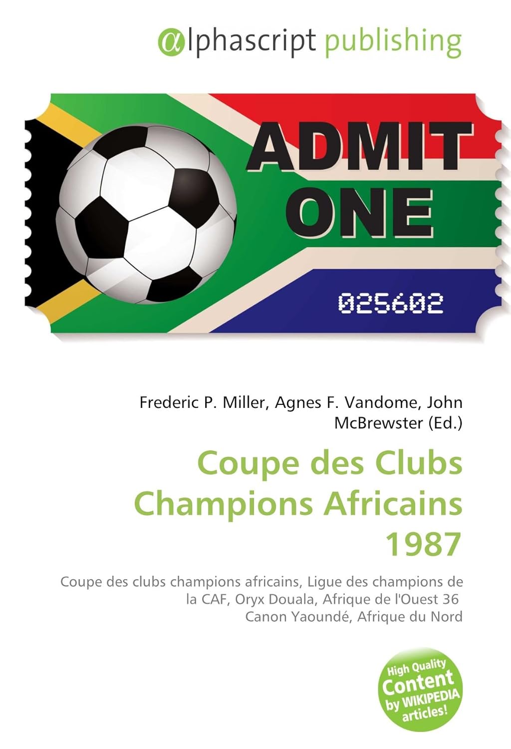 Coupe des Clubs Champions Africains 1987 Coupe des clubs champions