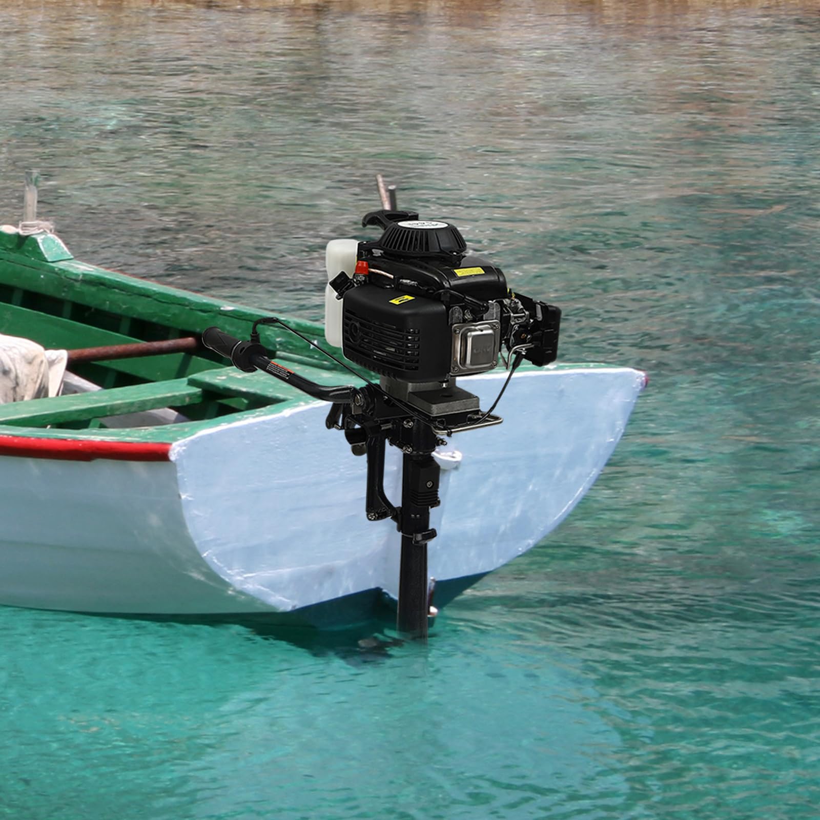 Motore fuoribordo da 3 CV a 4 tempi, motore fuoribordo barca, 1,2 litri, accensione CDI, 2,2 kW, 5500 giri/min, per barche da pesca, canoe e avventure all'aria aperta