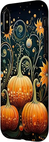 Miniatura 8 de Funda floral para iPhone 1212 Pro Pumpkins Vintage Otoño Otoño