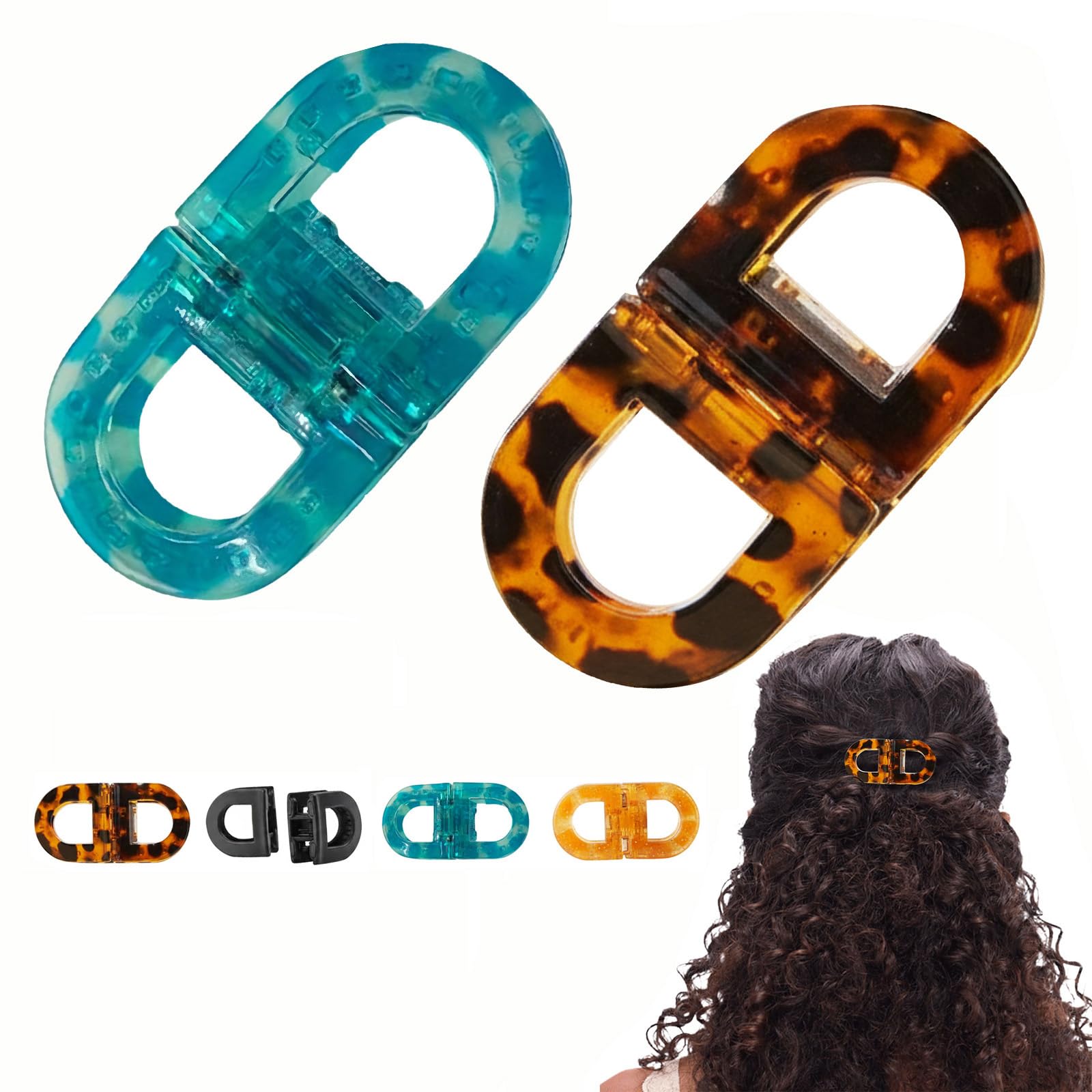 Magnetic Bow Clip – 2026 Magnetic Hair Clips for Styling, Mini Butterfly Hair Clips, Strong Hold No-Slip Magnetics Clips, Seamless 2-in-1 Design Magnetics Tropical Sunset Hairs Clips (2pcs-2)
