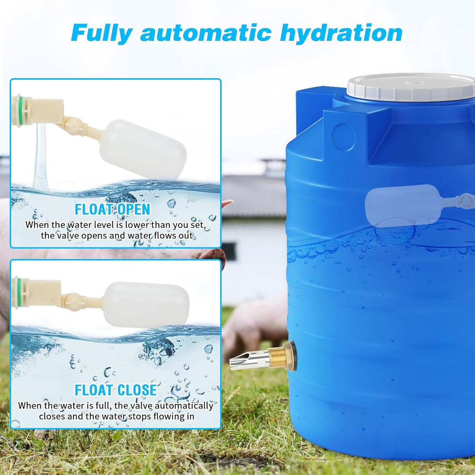 Soluzione per l ' Acqua agricola con abbeveratoi e Pacchetto Installazione Struttura approvvigionamento idrico per Allevamento suini