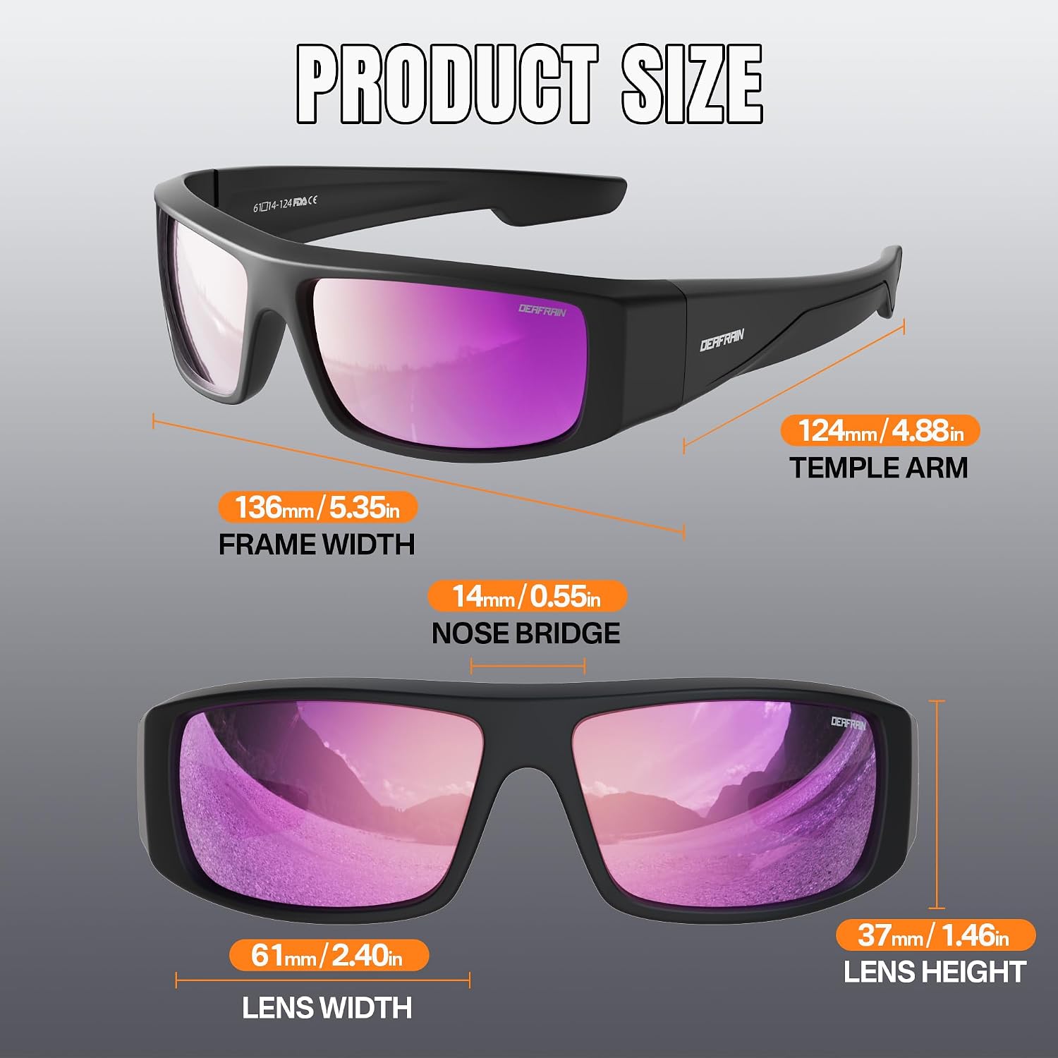 Super Dark CAT 4 Lens Polarized Sunglasses for Men Women image 4