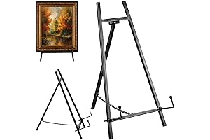 Sturdy Metal Tripod Plate Stand for Heavy Mirrors and Artwork