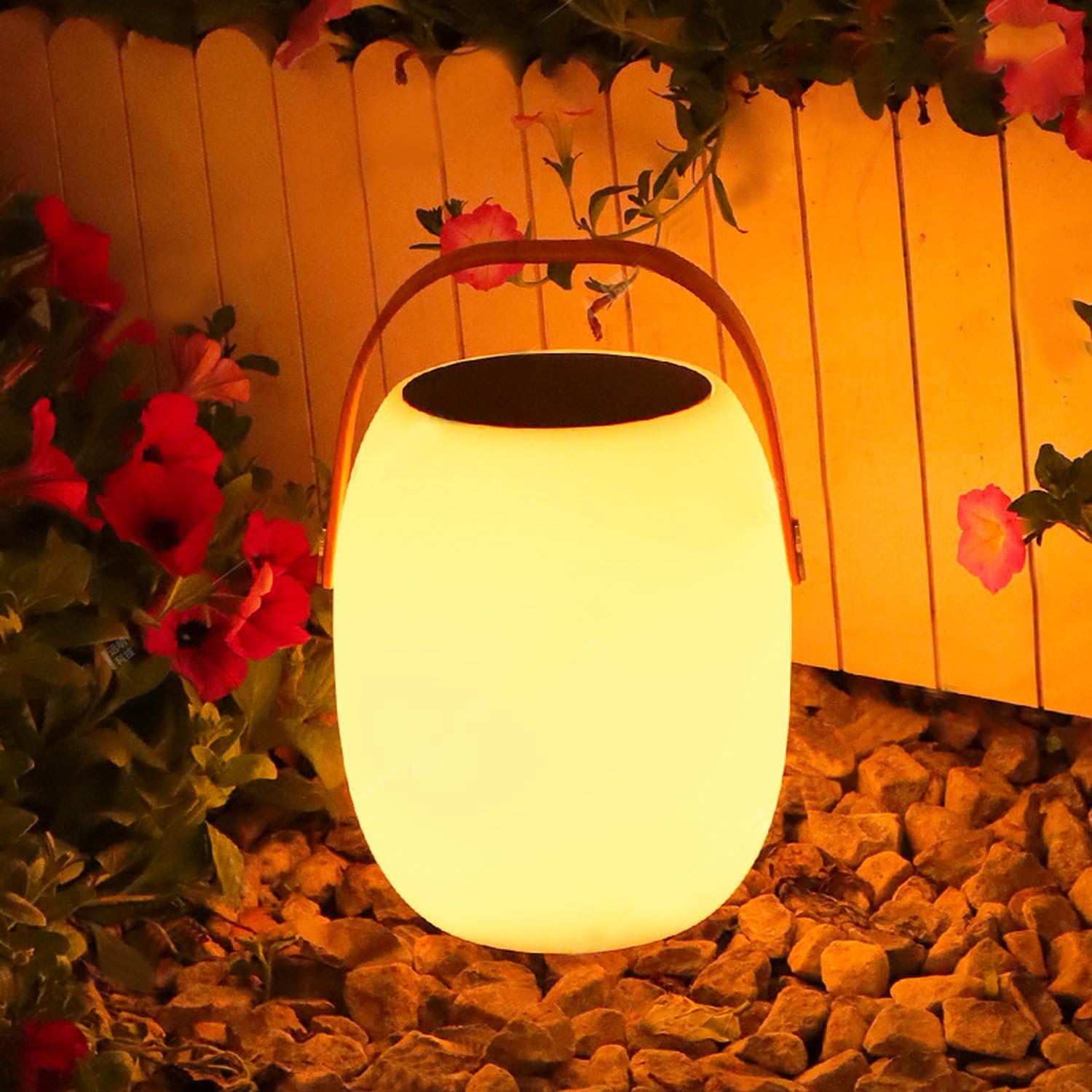 Portable Camping Lanterns Solar Powered,IP65 Waterproof Outdoor Lighting,Hanging Night Light for Party,Tent,Beach,Yard and Garden