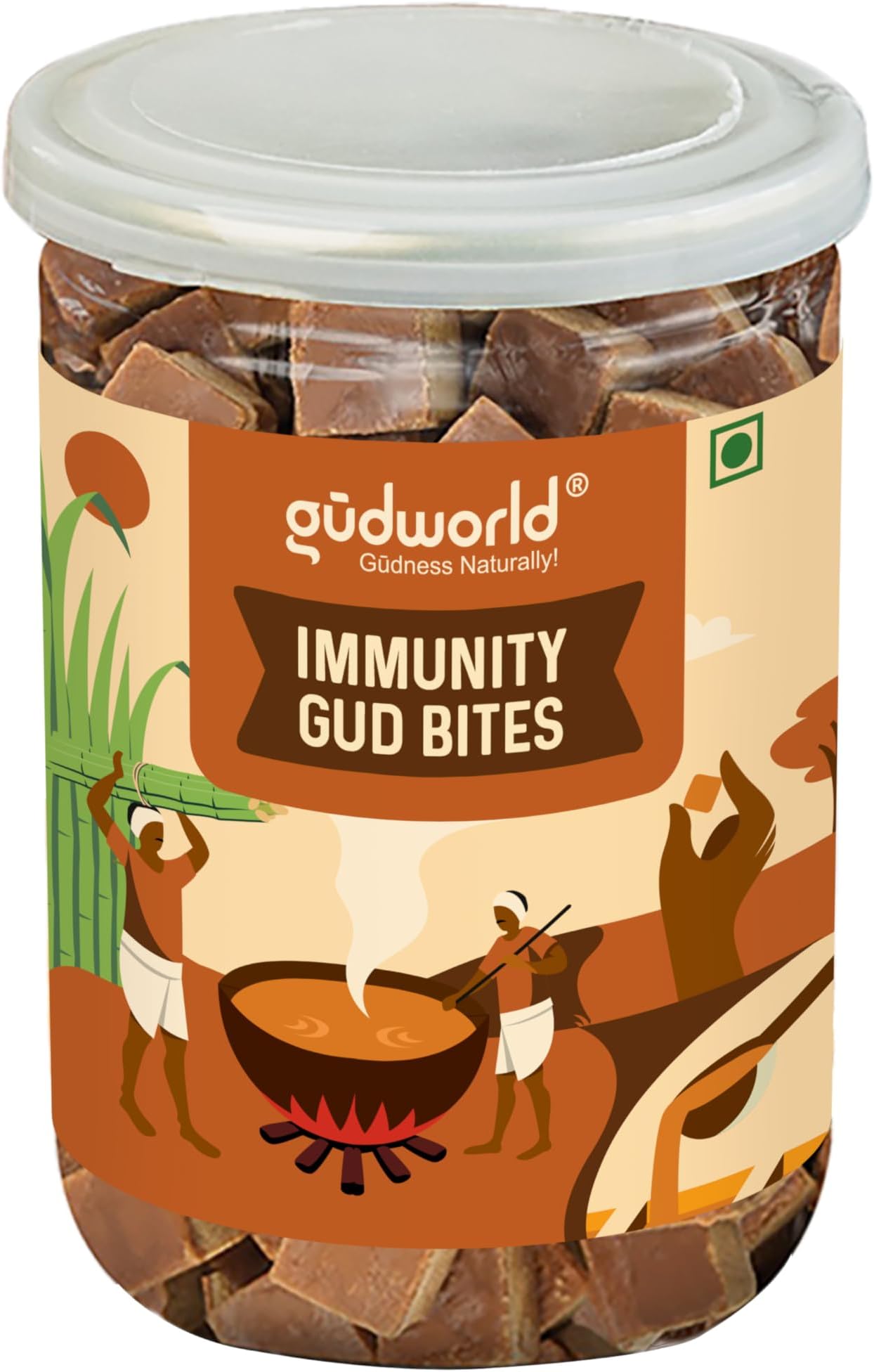 Immunity Gud Bites I Immunity Jaggery Cubes (300g) I Gud I Jaggery I Healthy Sugar Alternative I 100% Natural I No Chemicals I No added Flavours
