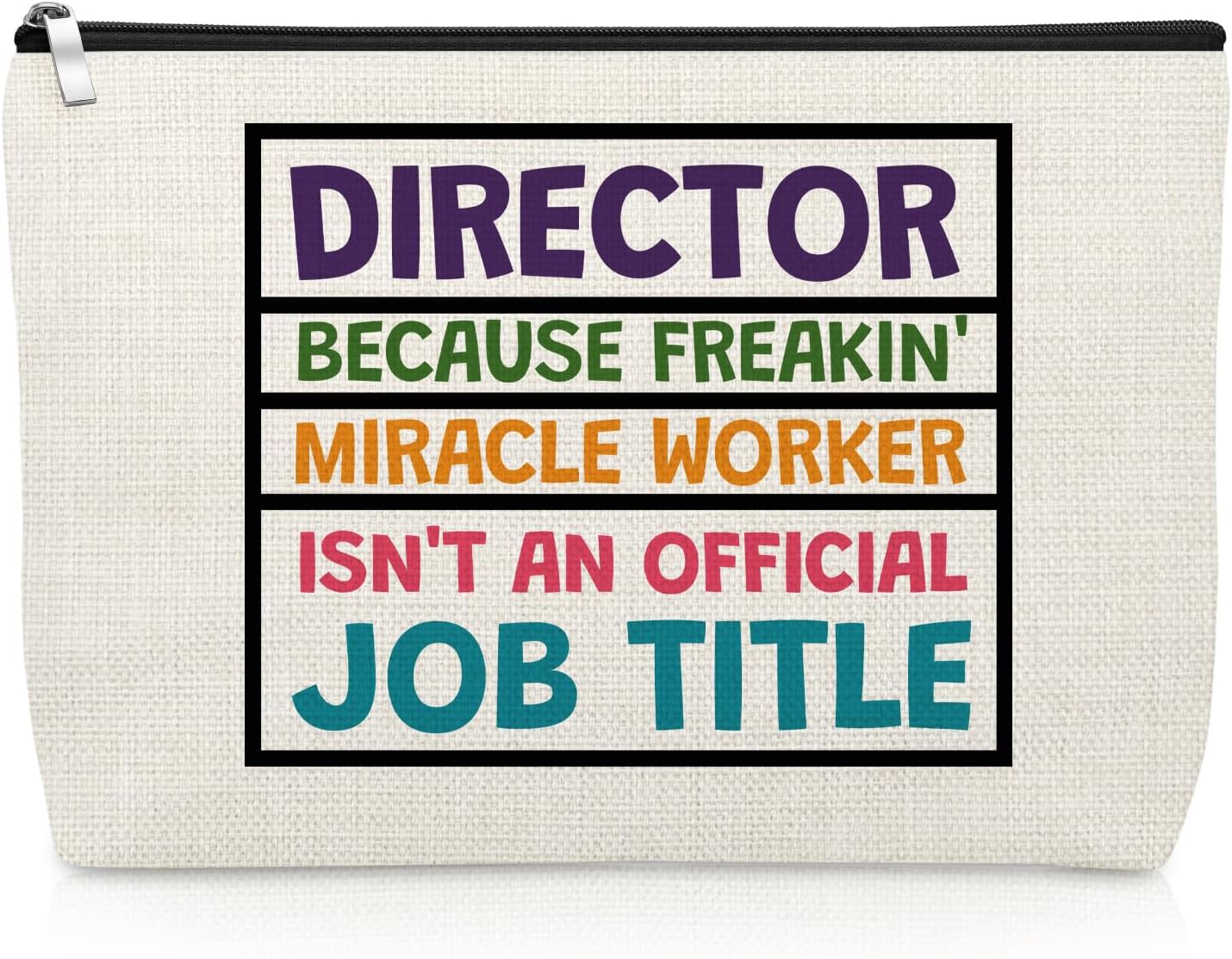 Director Gifts for Women Makeup Bag Appreciation Gifts for Theater Movie Film Executive Director Cosmetic Bag Birthday Christmas Thank You Retirement Present for Actress Coworker Travel Pouch
