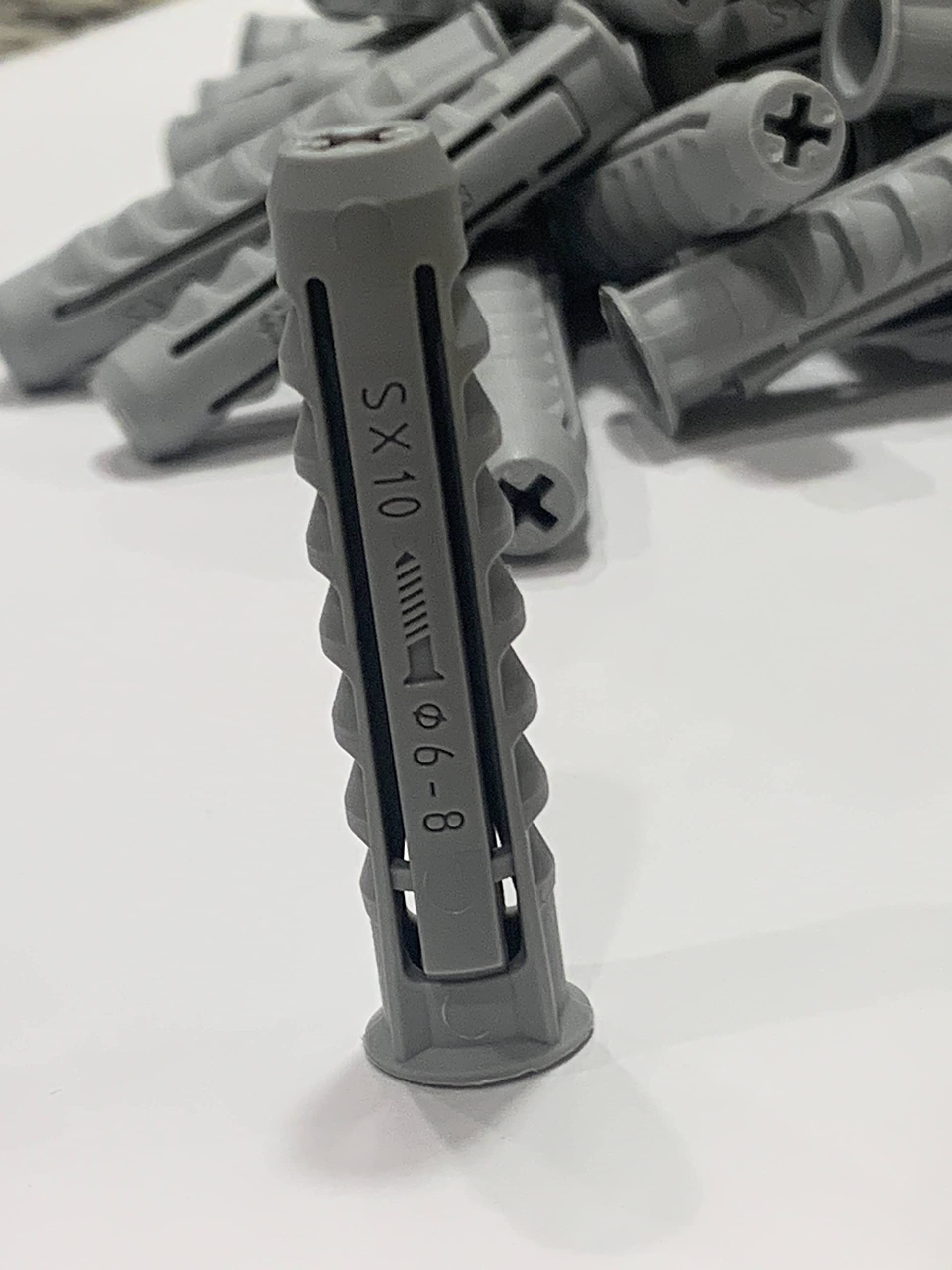 Fischer Dowel for Hollow Surface or Durlock Fischer Dowel Sx 10, Fischer SX10 Pack of 20 Units - Fisher 8mm for Drywall - Fischer Nylon Wall Plugs Fixing GATASCREWS