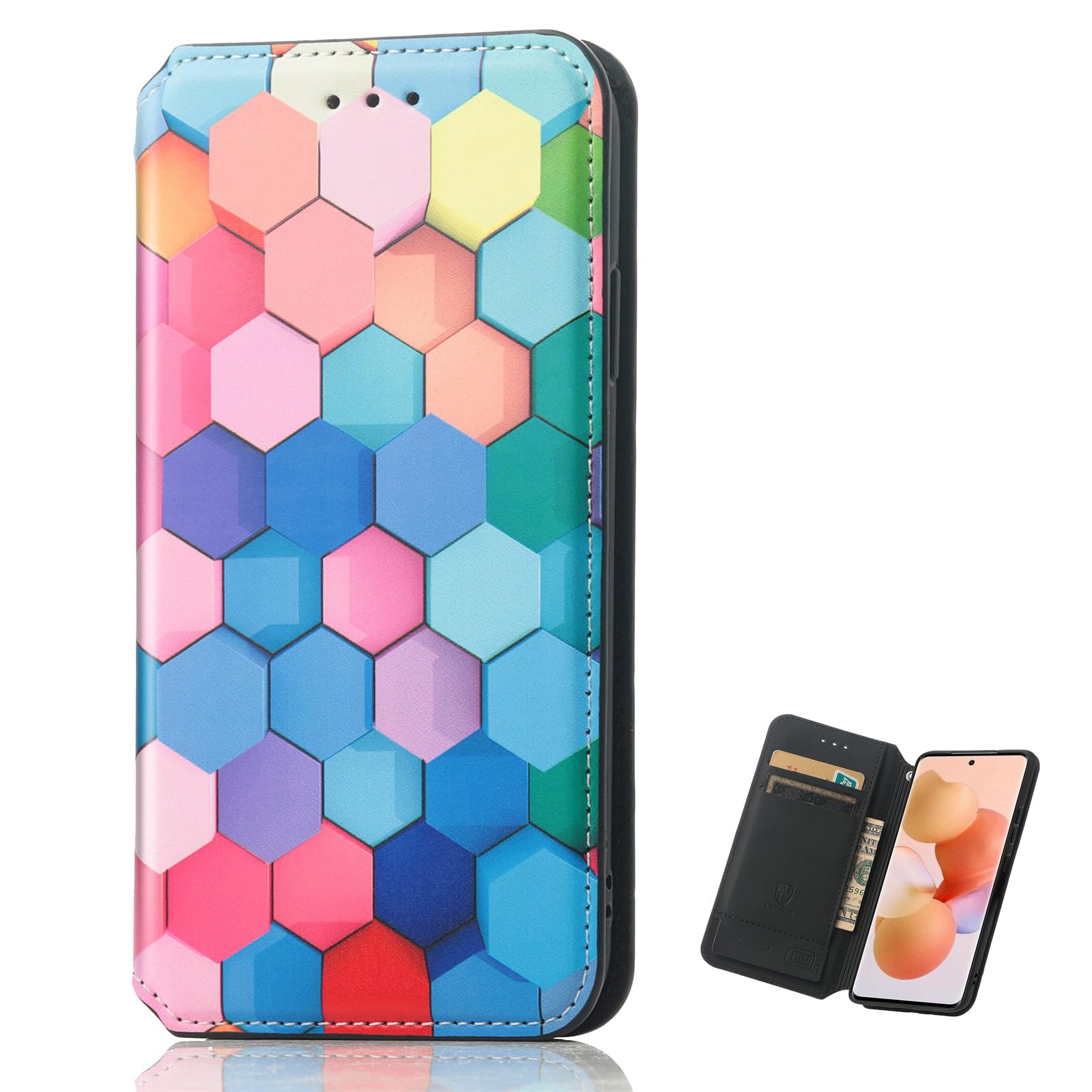 Custodia A Libro TIANYUE Per HMD Pulse Pro, Con Porta Carte, Supporto, Cordino, Disegno Dipinto In PU