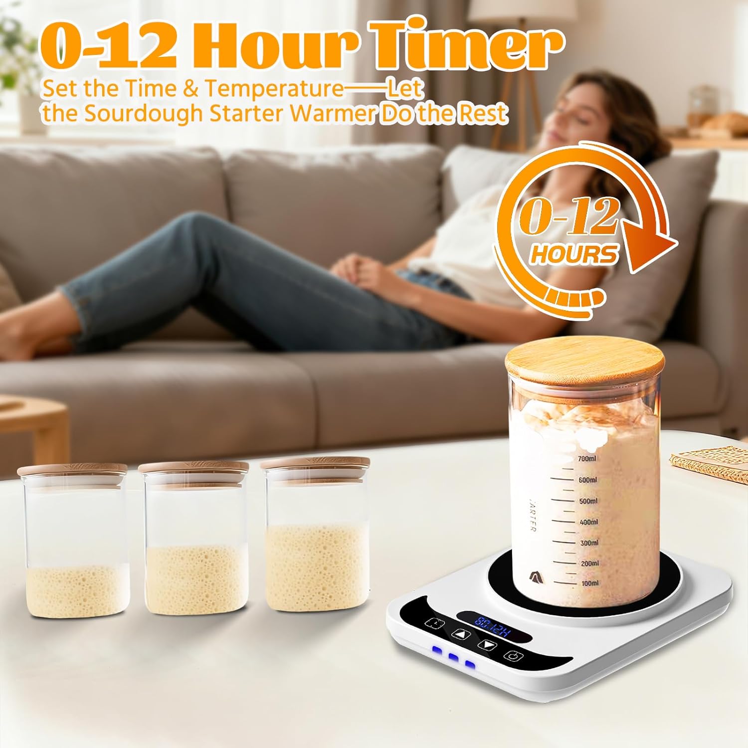 Bread Riser Fermentation Heating Pad Sourdough Starter Warmer