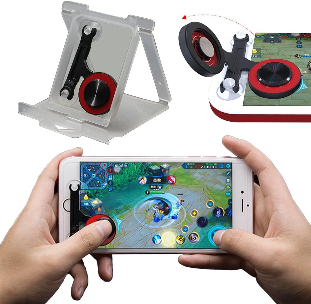 PRUGNA Mobile Joystick, Phone Game Rocker for PUBG/Fortnite/Knives Out/Rules of Survival for iPhone/Smart Phones, Touch Screen Joypad for Android/iOS (Rocker)