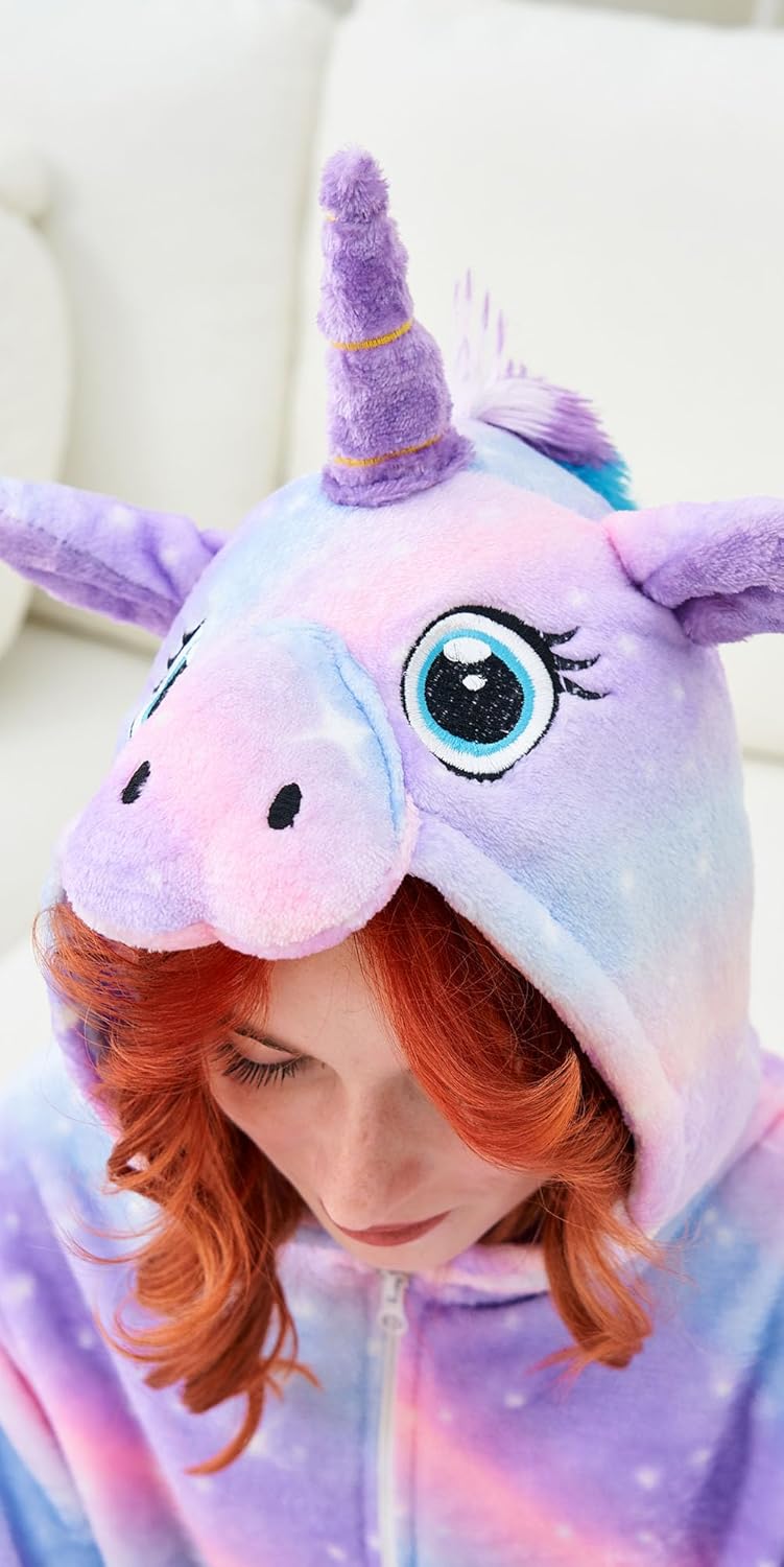 Adult Onesie Unicorn Pajamas for Women Adult Christmas Halloween Cosplay Costume Sleepwear - Image 9
