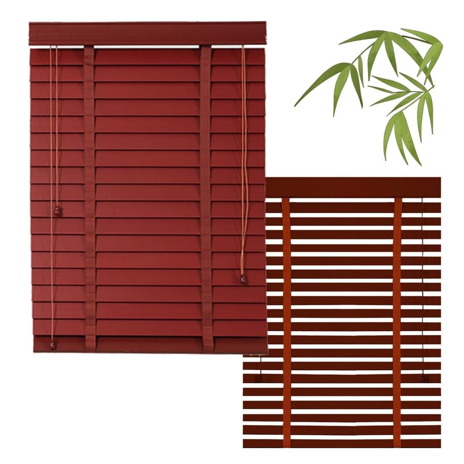 Amazon｜ブラインド 木製 ウッドブラインド 羽幅50mm 窓用の木製