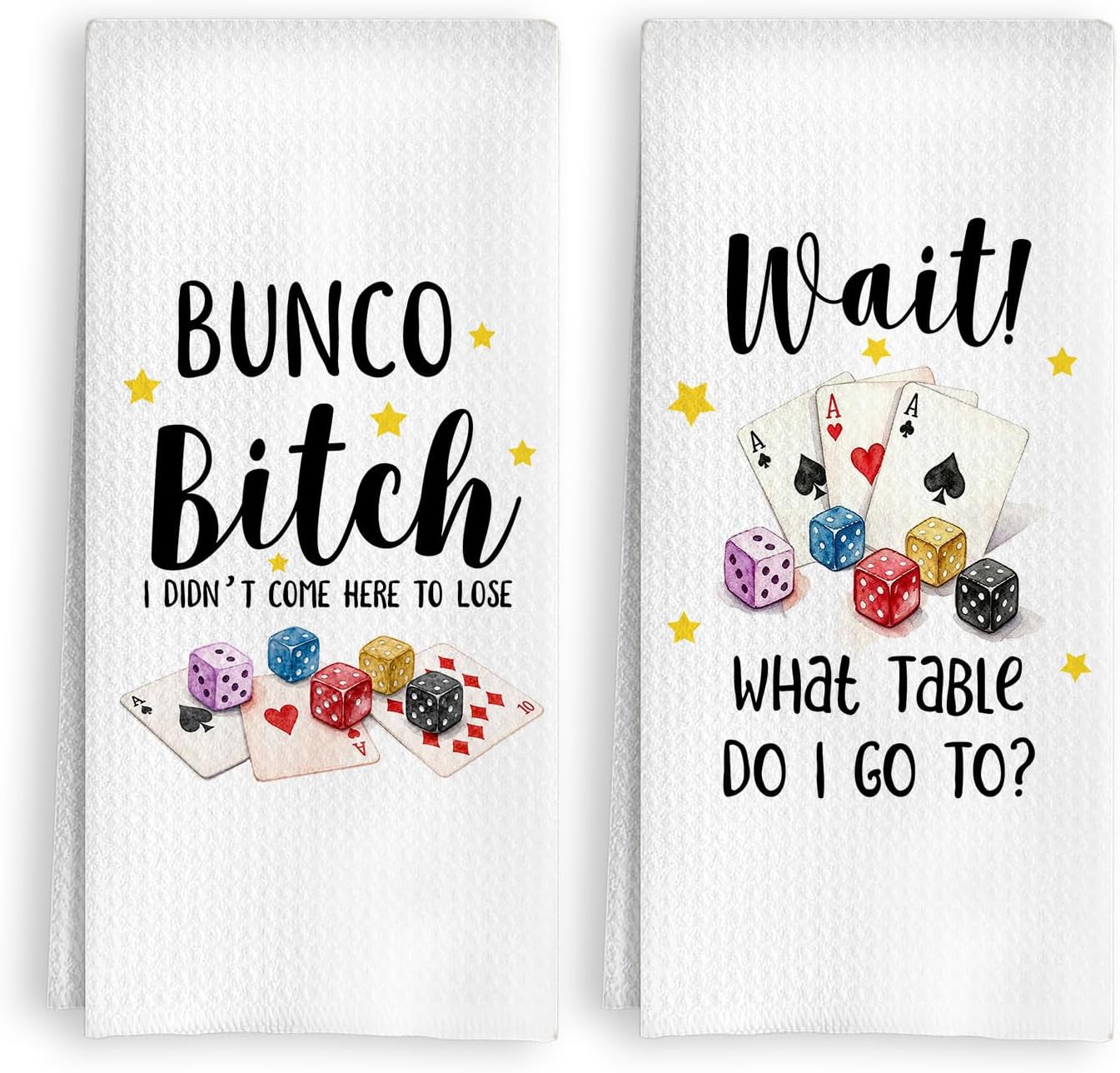 Casino Bunco Kitchen Towels Set